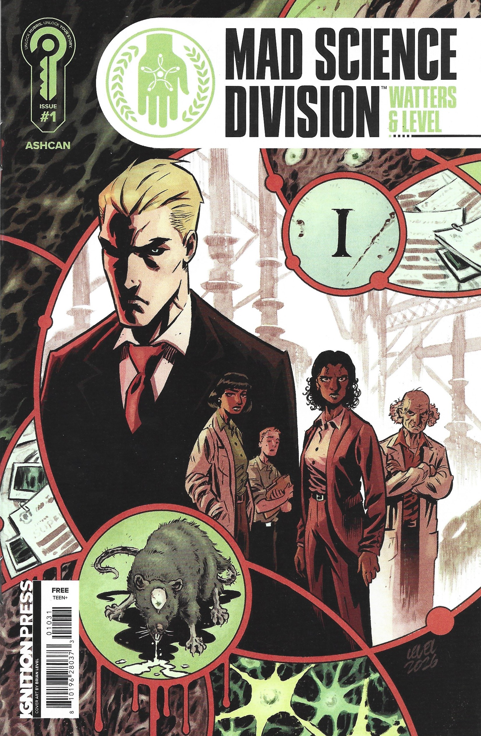 Mad Science Division #1 Ashcan Brian Level Cover A Ignition 2026 Dan Watters