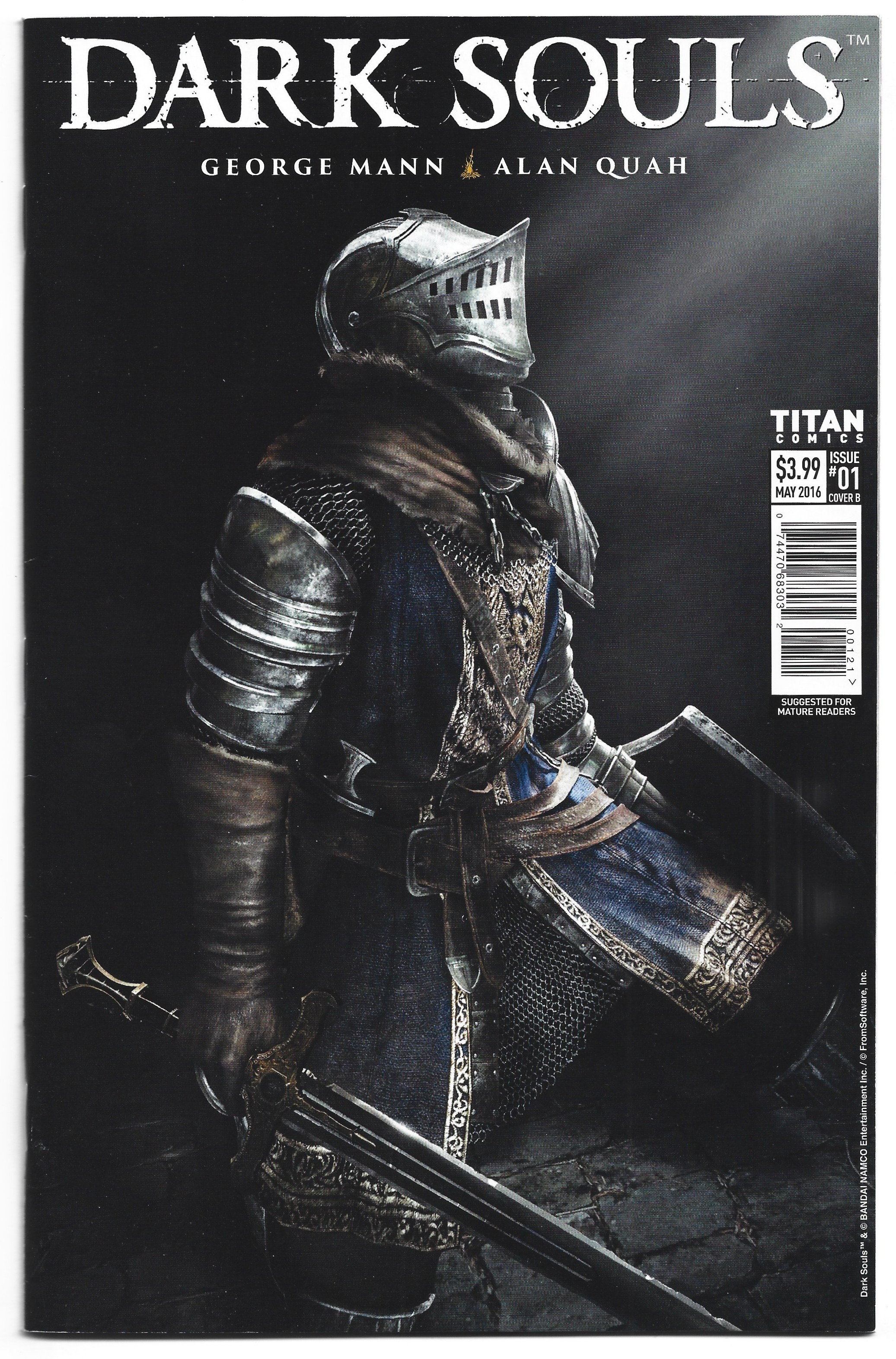 Dark Souls #1 Video Game Art Variant Titan 2016 George Mann Alan Quar VF/NM