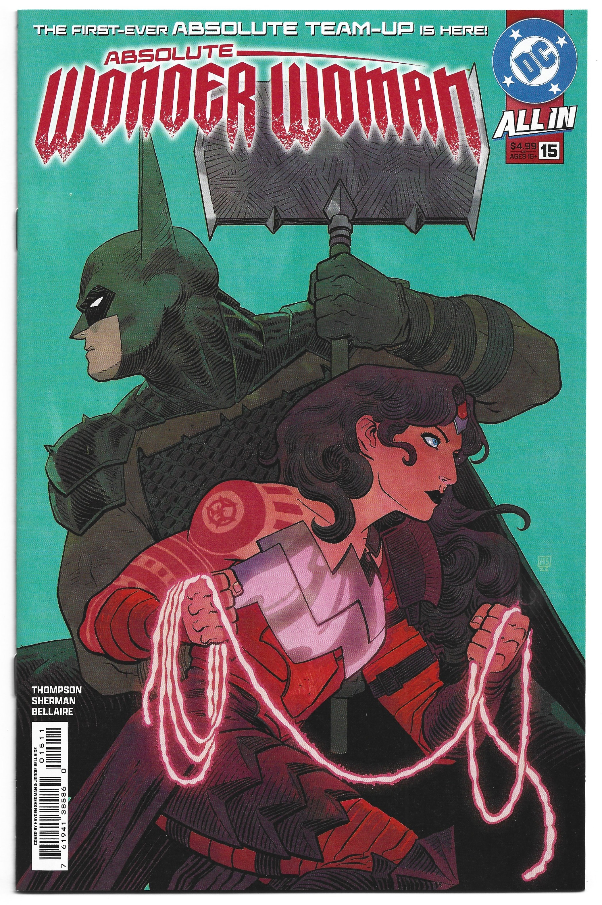 Absolute Wonder Woman #15 1st Print Hayden Sherman A Cover DC 2025 NM-