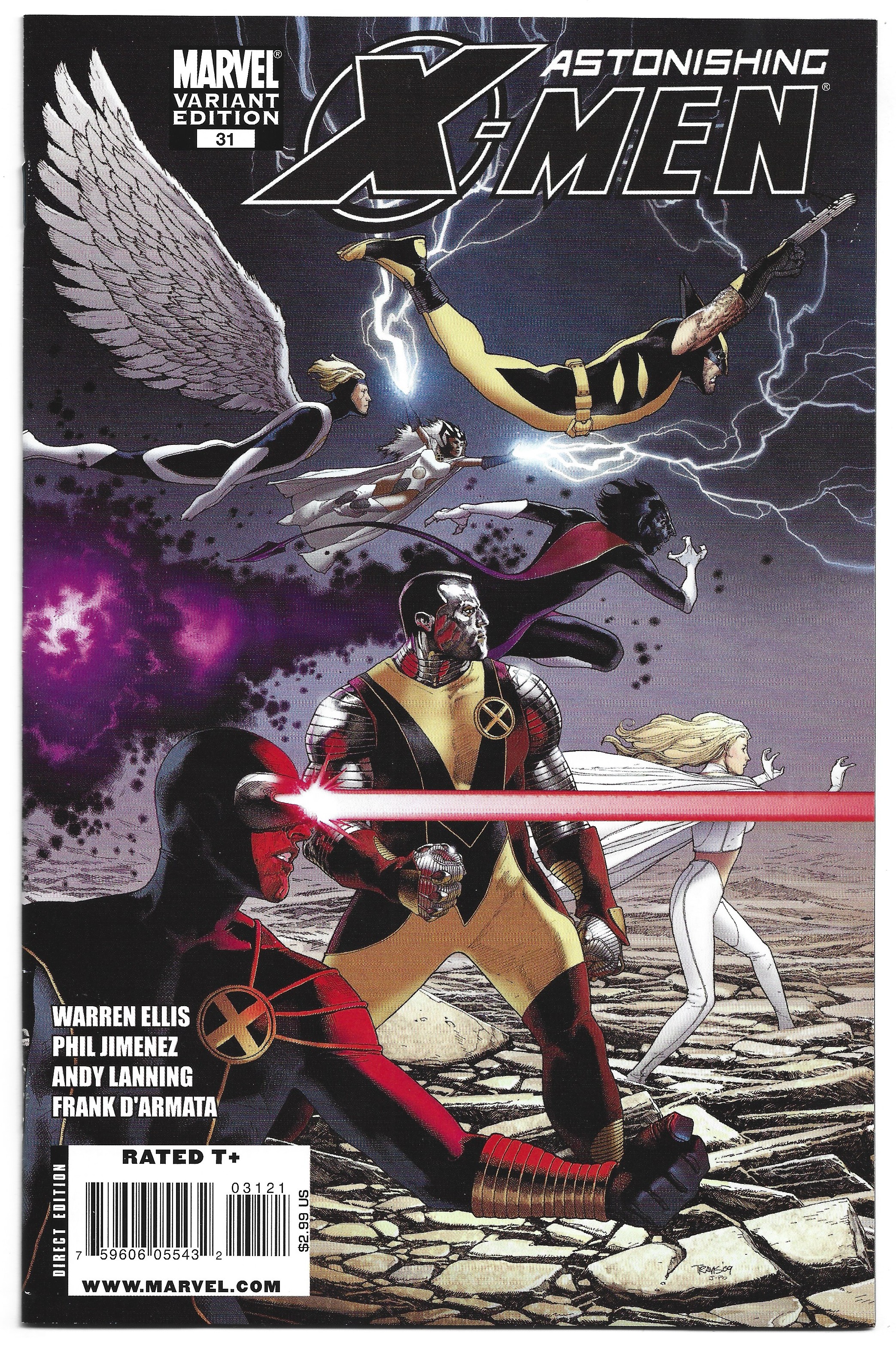 Astonishing X-Men #31 1:25 Travis Charest Var Marvel 2004 Ellis Jimenez VF/NM