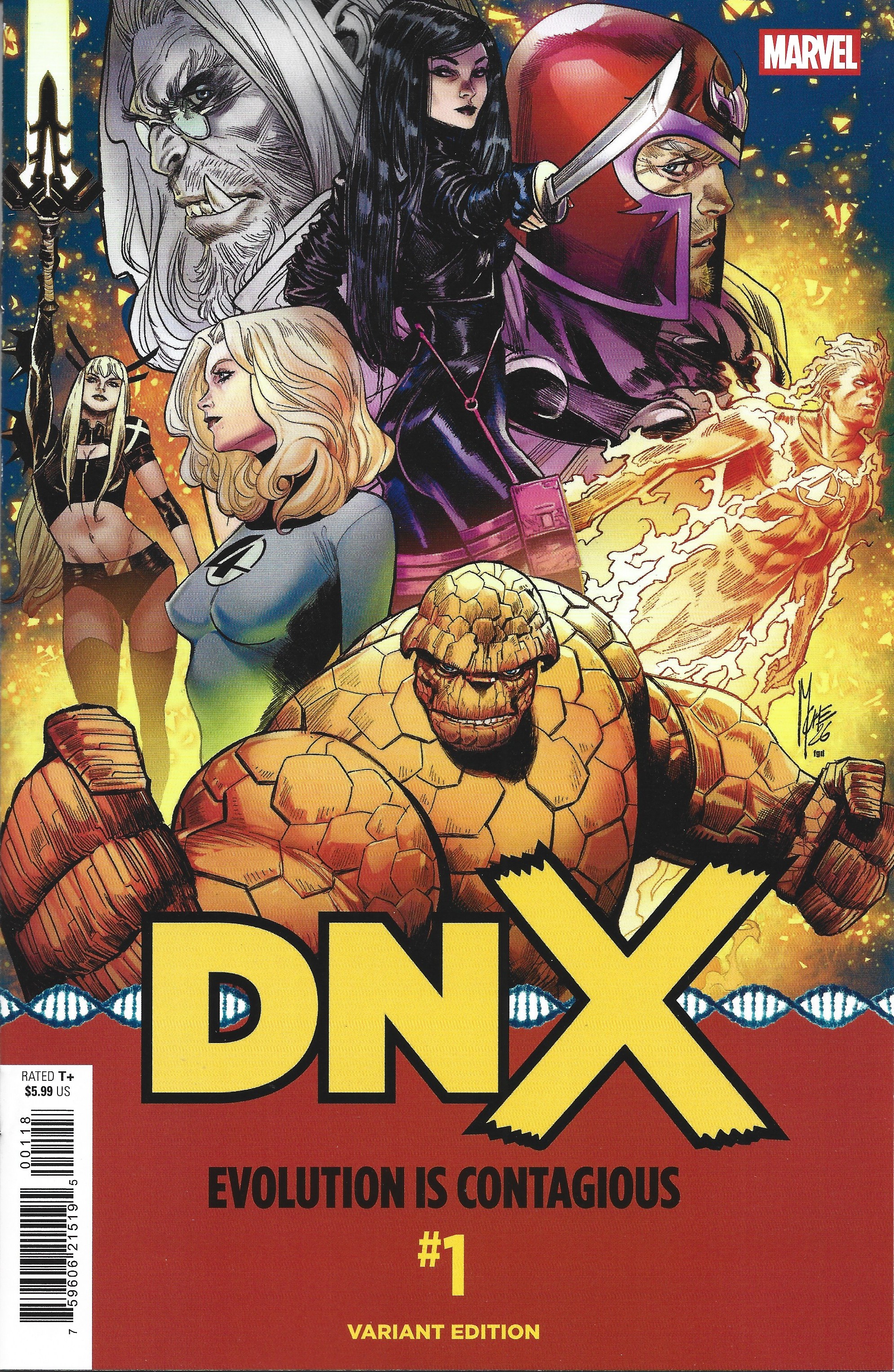 DNX #1 1:25 Marco Checchetto Variant Marvel 2026 Jed MacKay X-Men FF