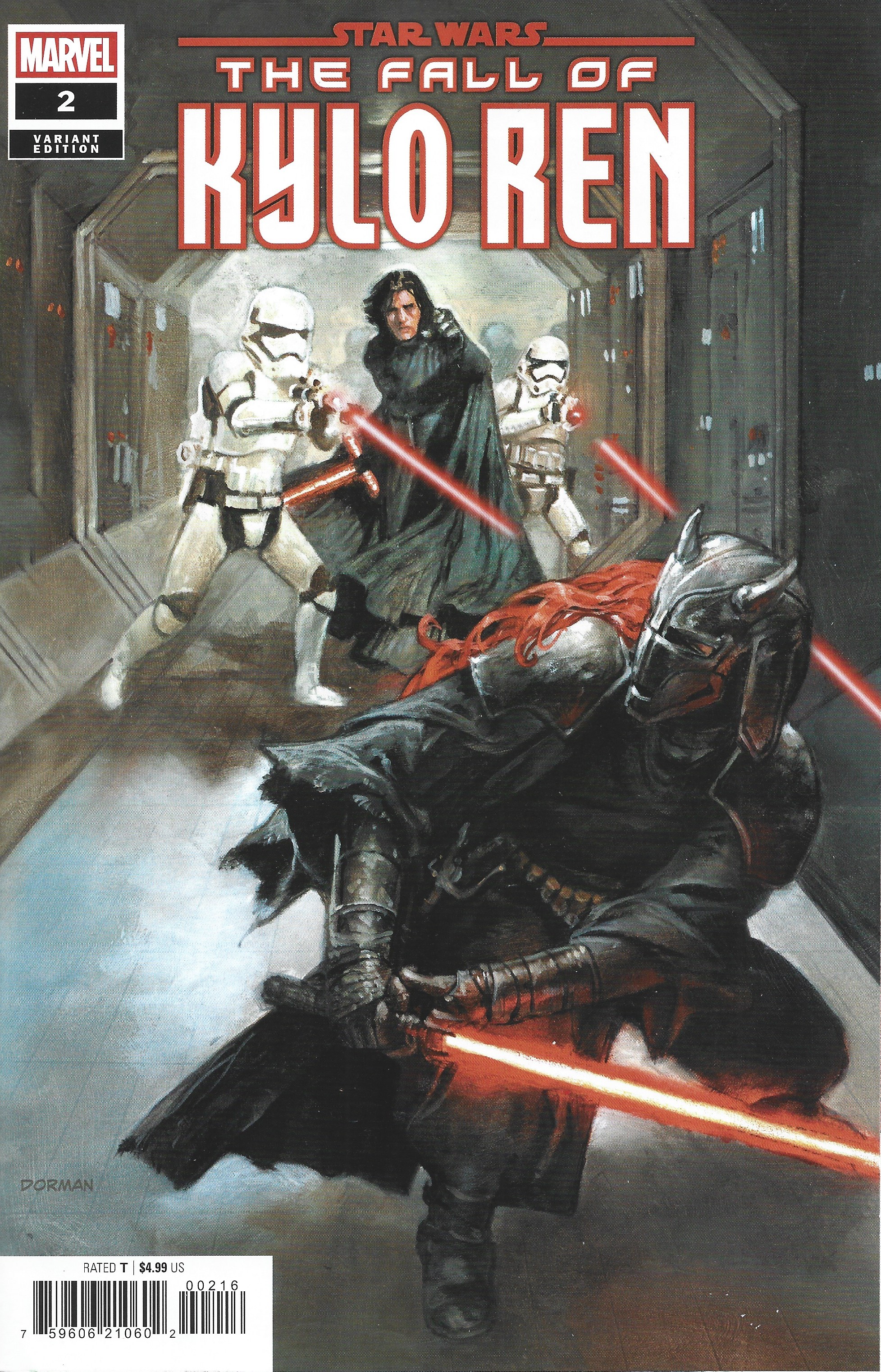 Star Wars Fall of Kylo Ren #2 1:25 Dave Dorman Variant Marvel 2026 Soule