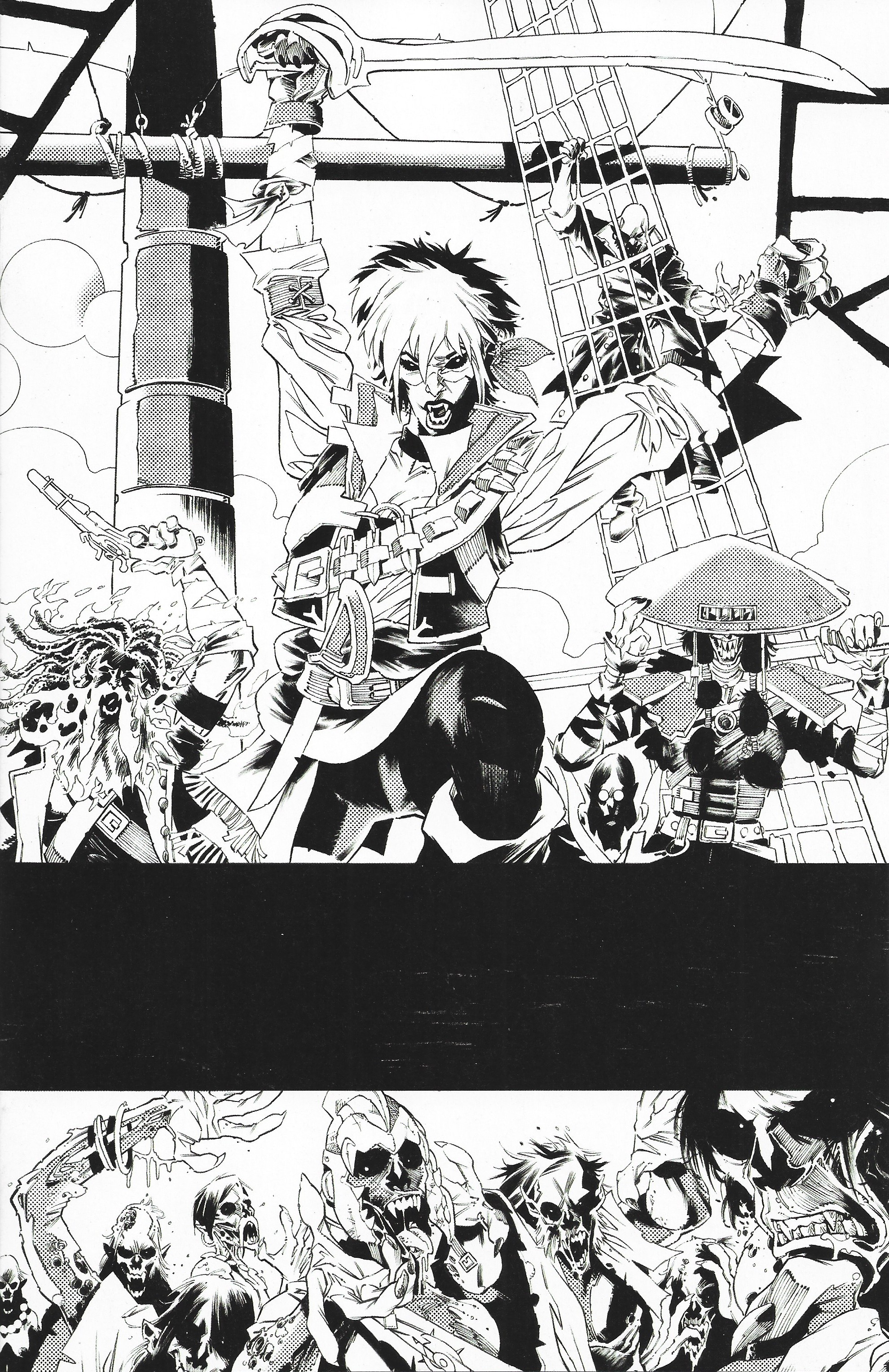 Vampyrates! #3 1:10 Luca Pizzari B&W Virgin Variant Boom 2026 Fred Van Lente