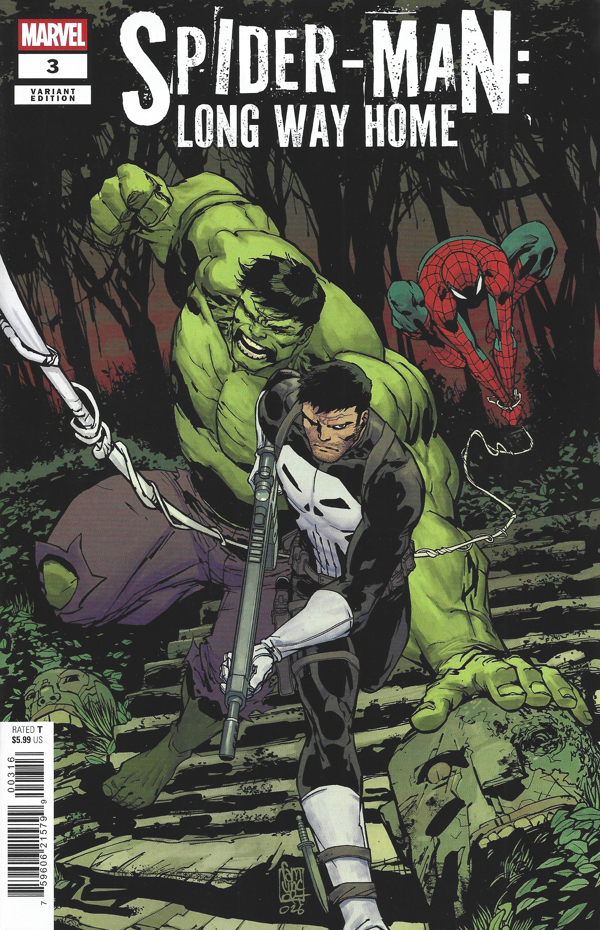 Spider-Man Long Way Home #3 1:25 Giuseppe Camuncoli Variant Marvel 2026