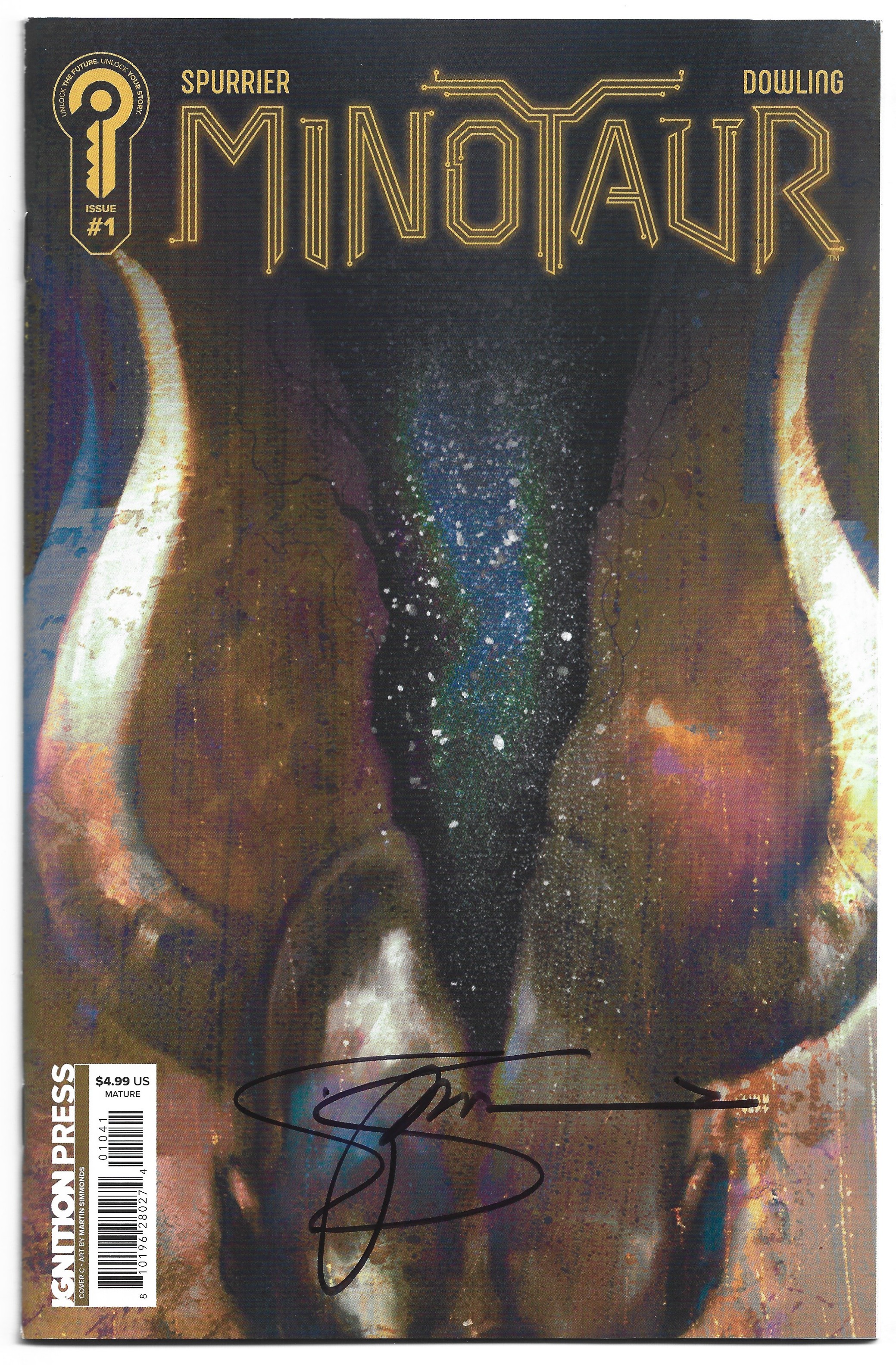 Minotaur #1 1:10 Simmonds Variant SIGNED by Si Spurrier Ignition 2026 VF/NM
