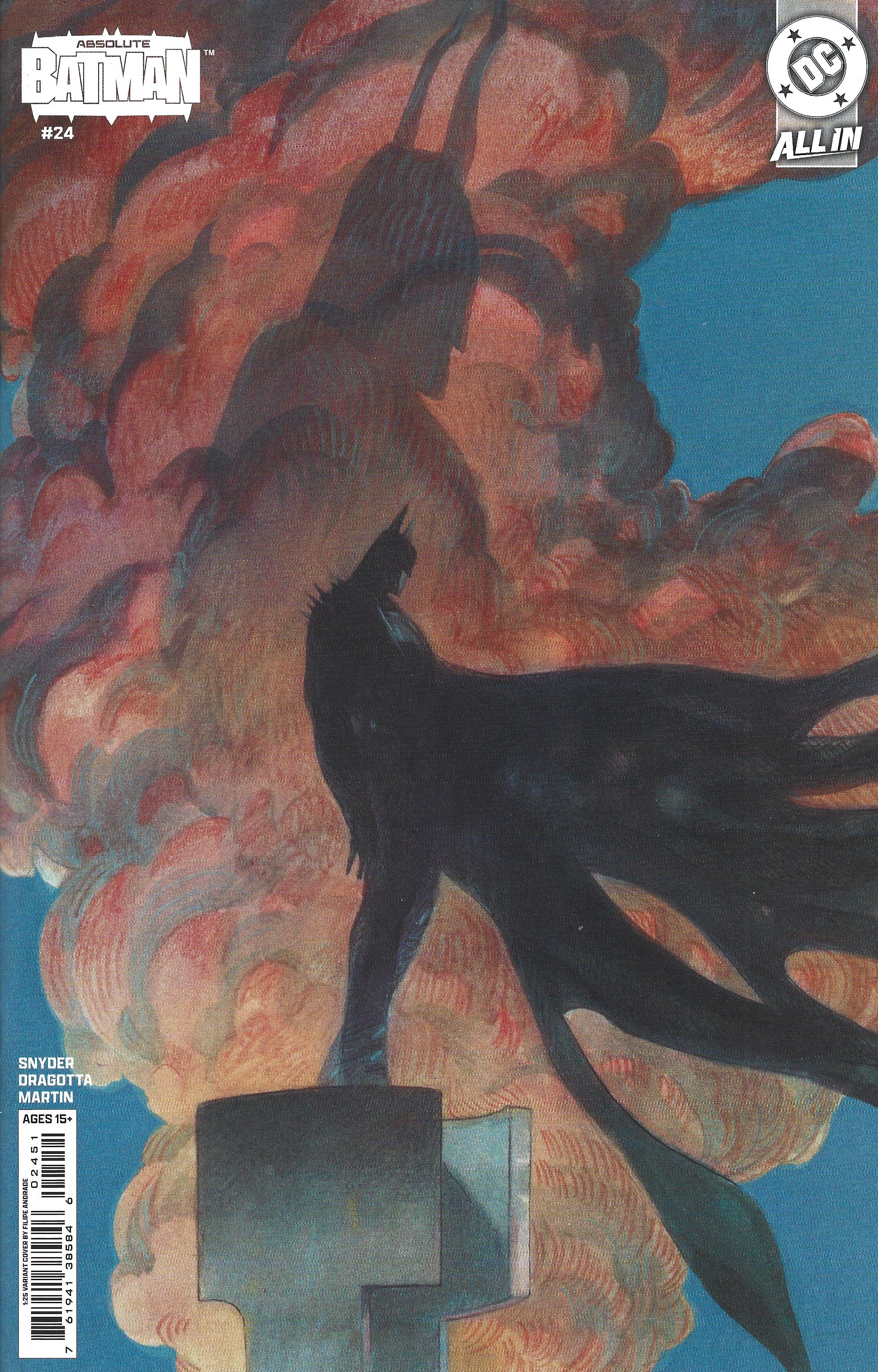 Absolute Batman #24 1:25 Filipe Andrade Variant DC 2024 Snyder Dragotta
