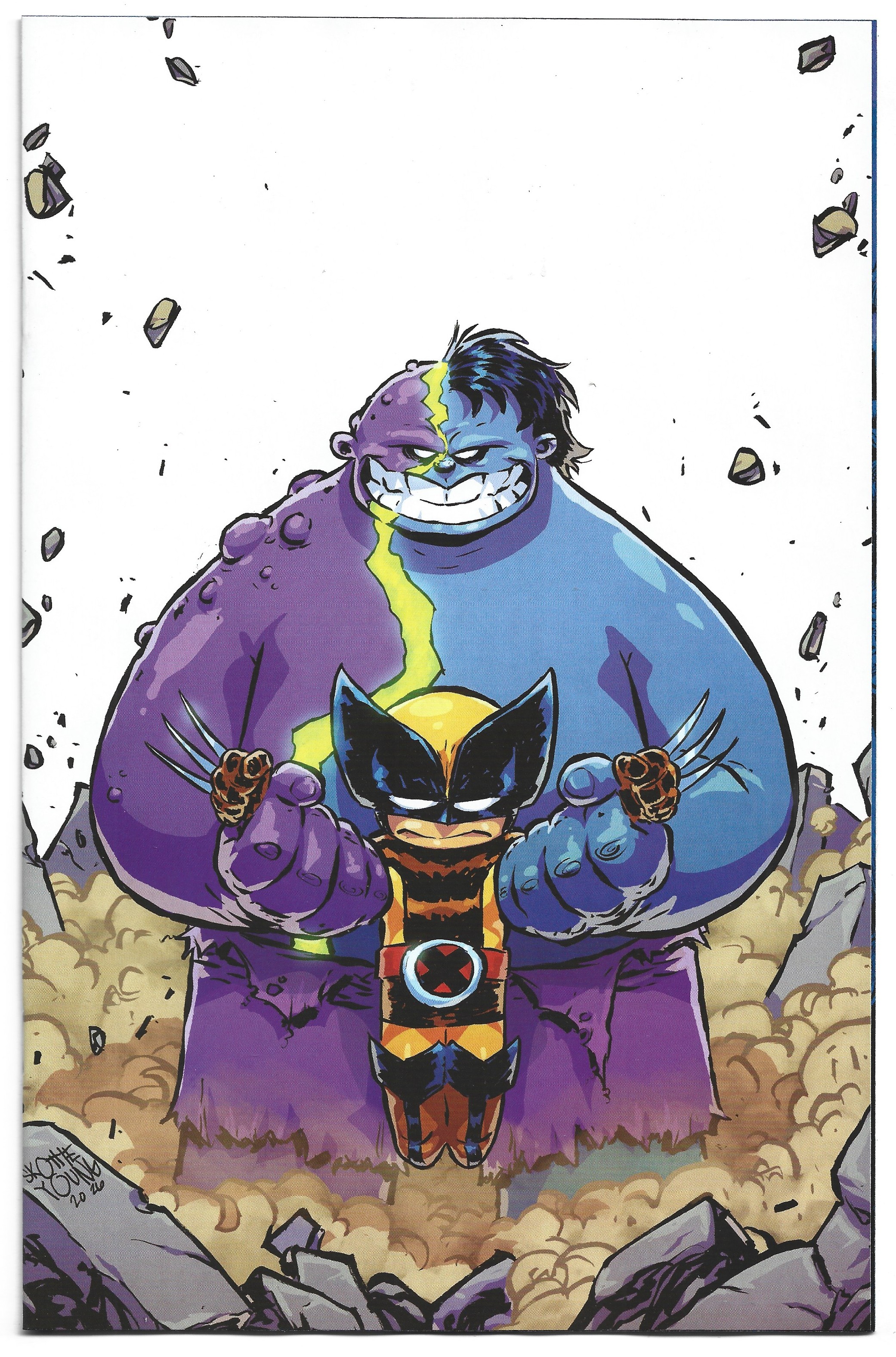 Infernal Hulk vs Wolverine #1 1:50 Skottie Young Virgin Variant 2026 PK Johnson