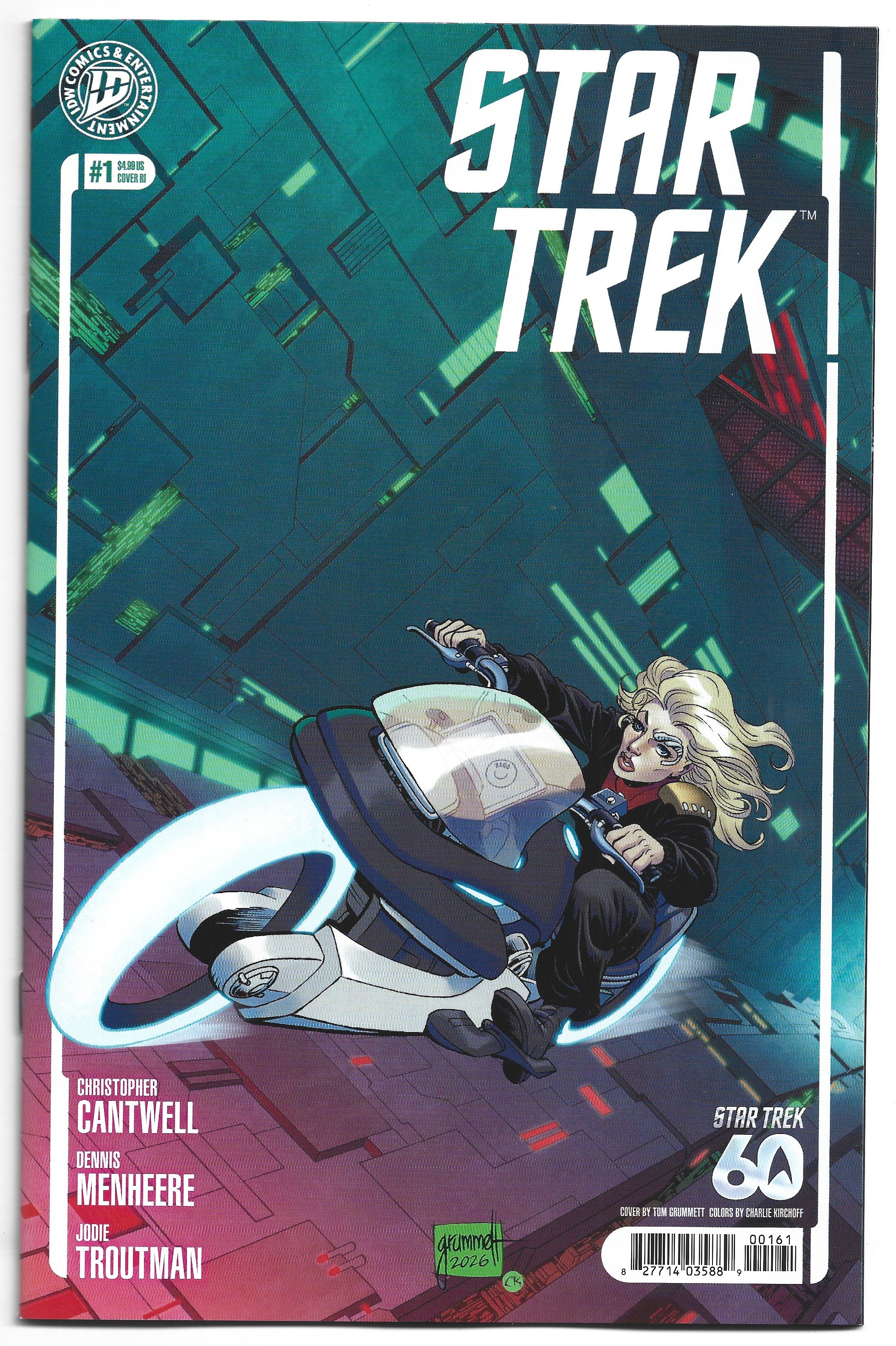 Star Trek #1 1:15 Tom Grummett Variant Cantwell IDW 2026 VF/NM
