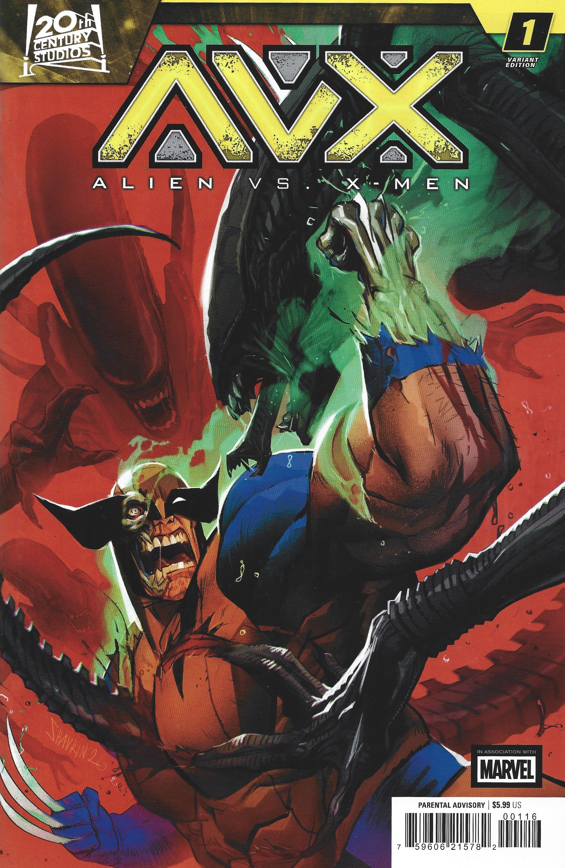 Alien vs X-Men #1 1:25 Ivan Shavrin Variant Marvel 2026