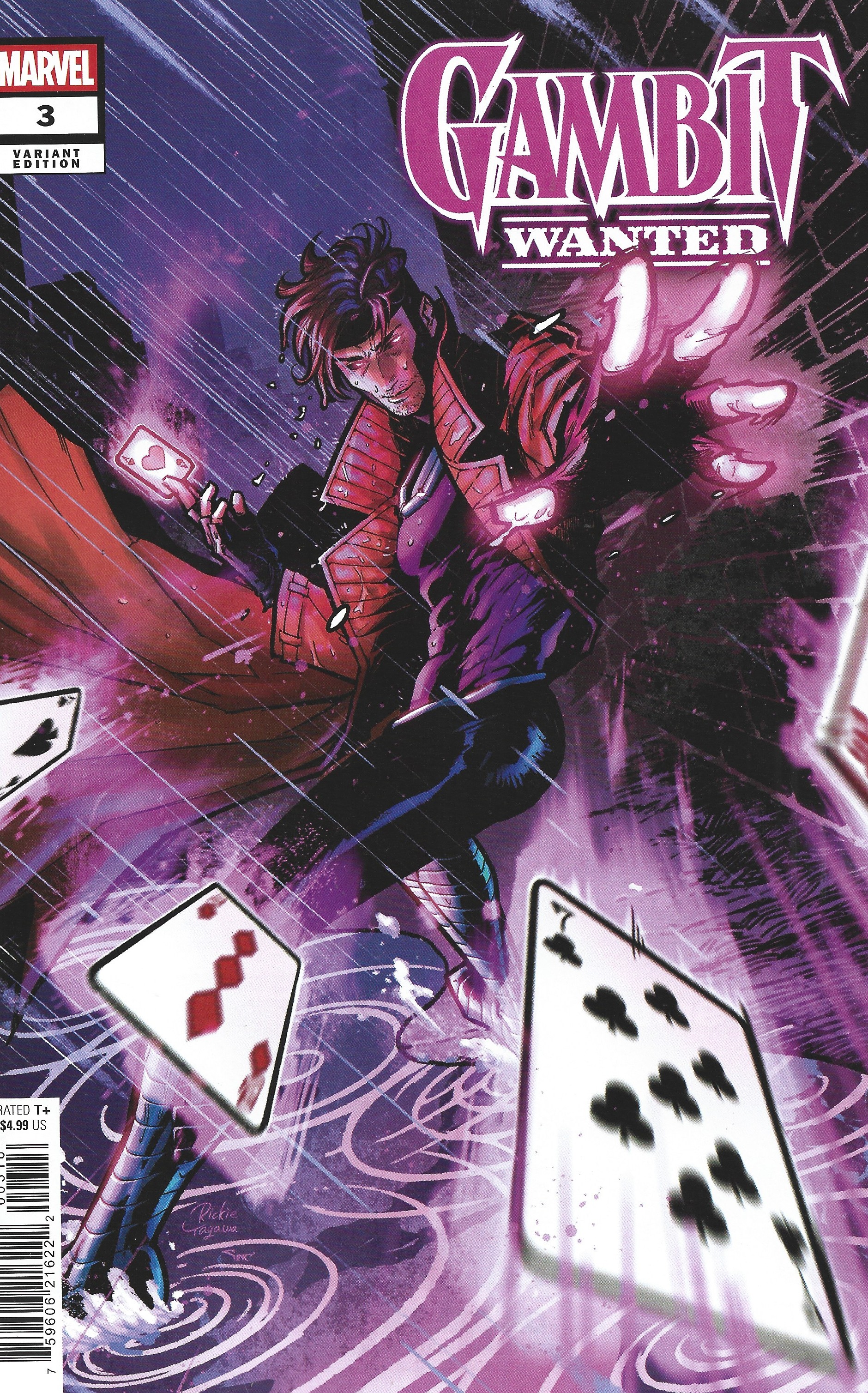 Gambit Wanted #3 1:25 Rickie Yagawa Variant Marvel 2026