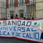 Concentración ante la Consejería de Sanidad. FOTO: ÚC
