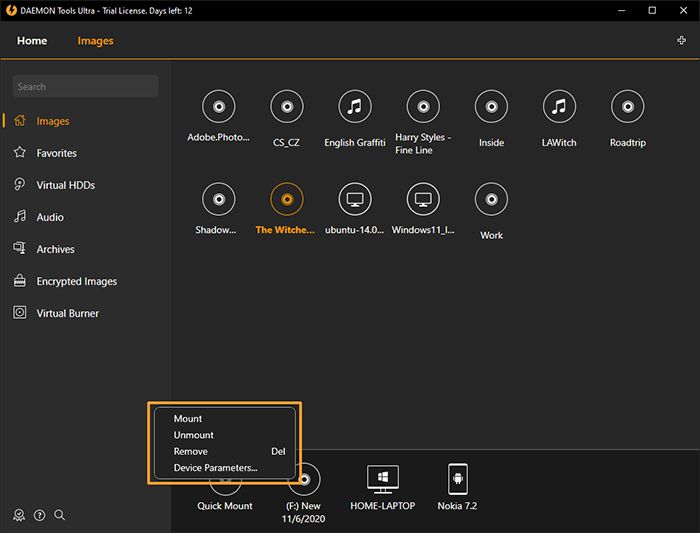 Mounting Image Daemon Tools Ultra Help - Nature Design Collection - 8K Quality
