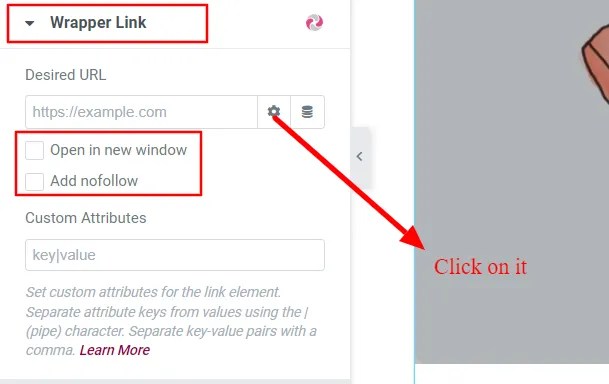 wrapper link set on full slider content