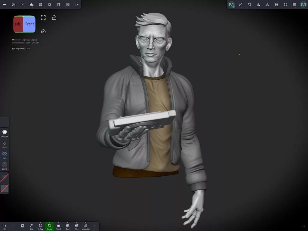 Neuromante - busto 3d di Case 2 F90D2BF1 A42A 4B9F A627 BF2FE26F5F3E 1 105 c