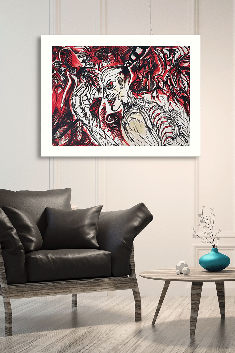 Art Print, Remembering Dan S, a gifted creative and all-around good guy. Adapted from his watercolor painting.