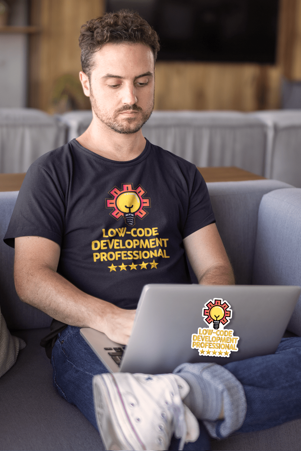 T Shirt. “Low-Code Development Professional.” Are you at the forefront of the low-code, no-code revolution? Let everyone know you are a “five-star low-coder pro.”