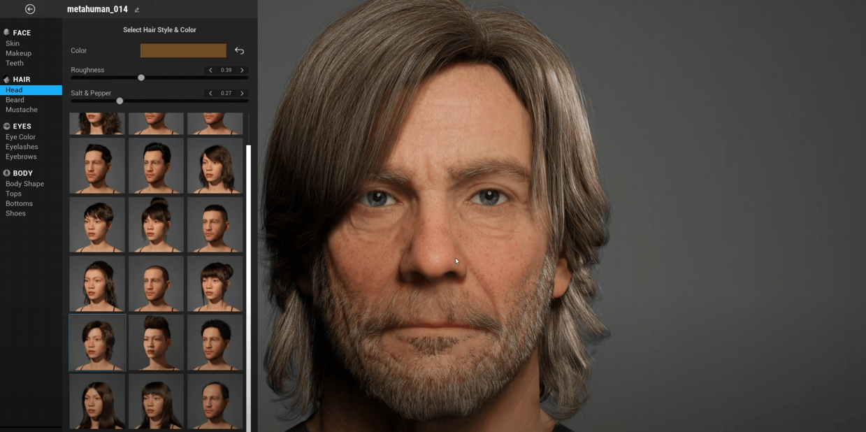 Epic Games viser sniktitt på karakterdesigneren MetaHuman