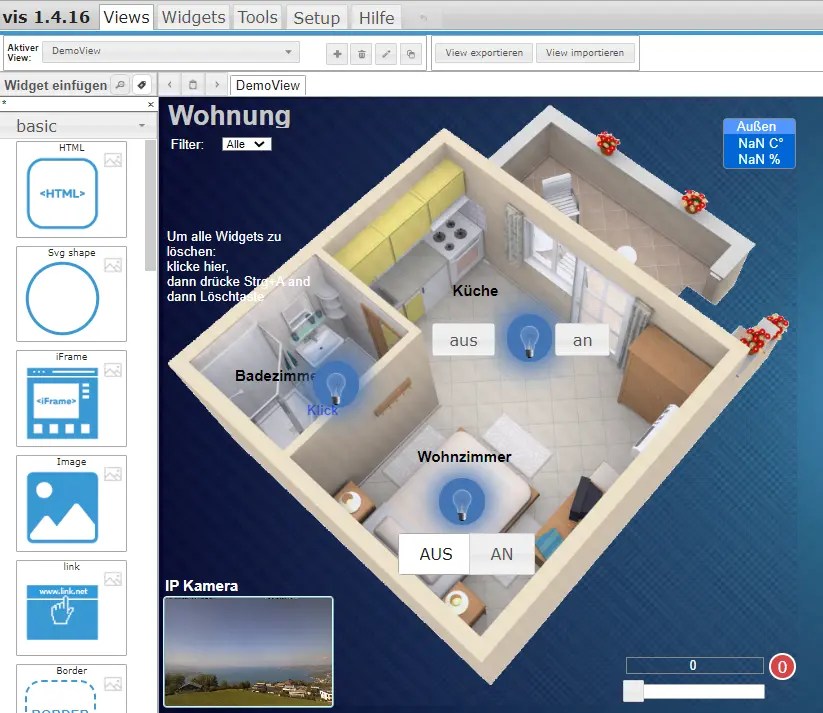 ioBroker Demo View
