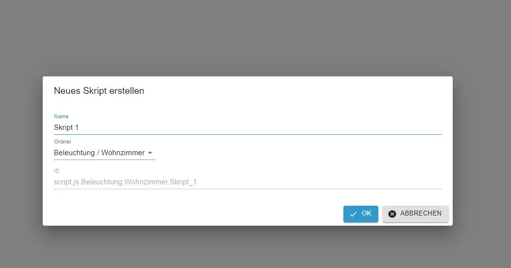 Blockly Script Name vergeben