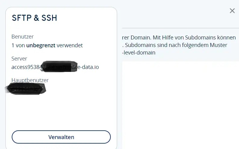Zugangsdaten