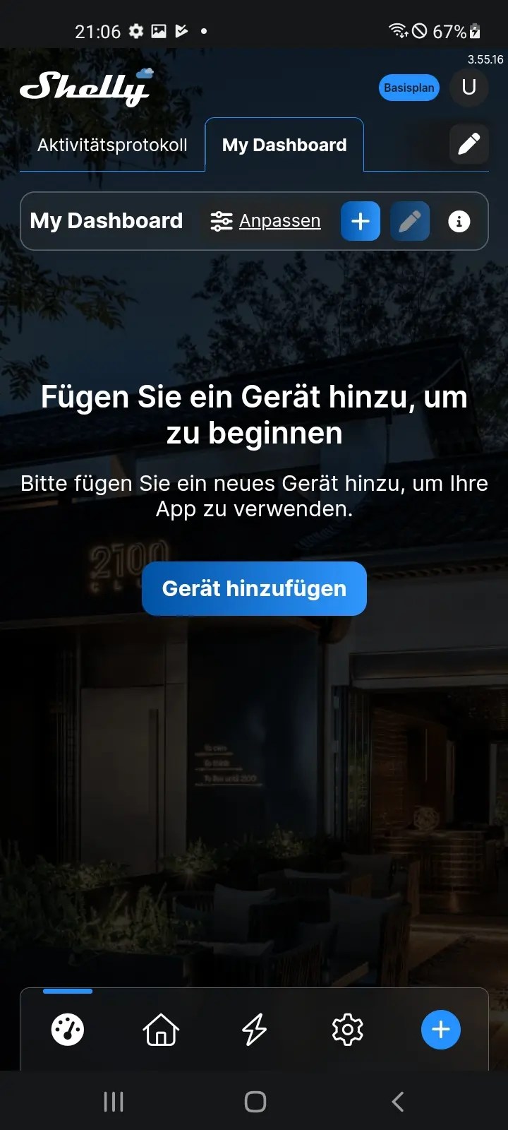 shelly app Gerät hinzufügen 1