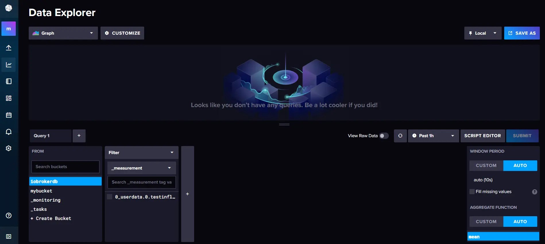 influxdb neue variable