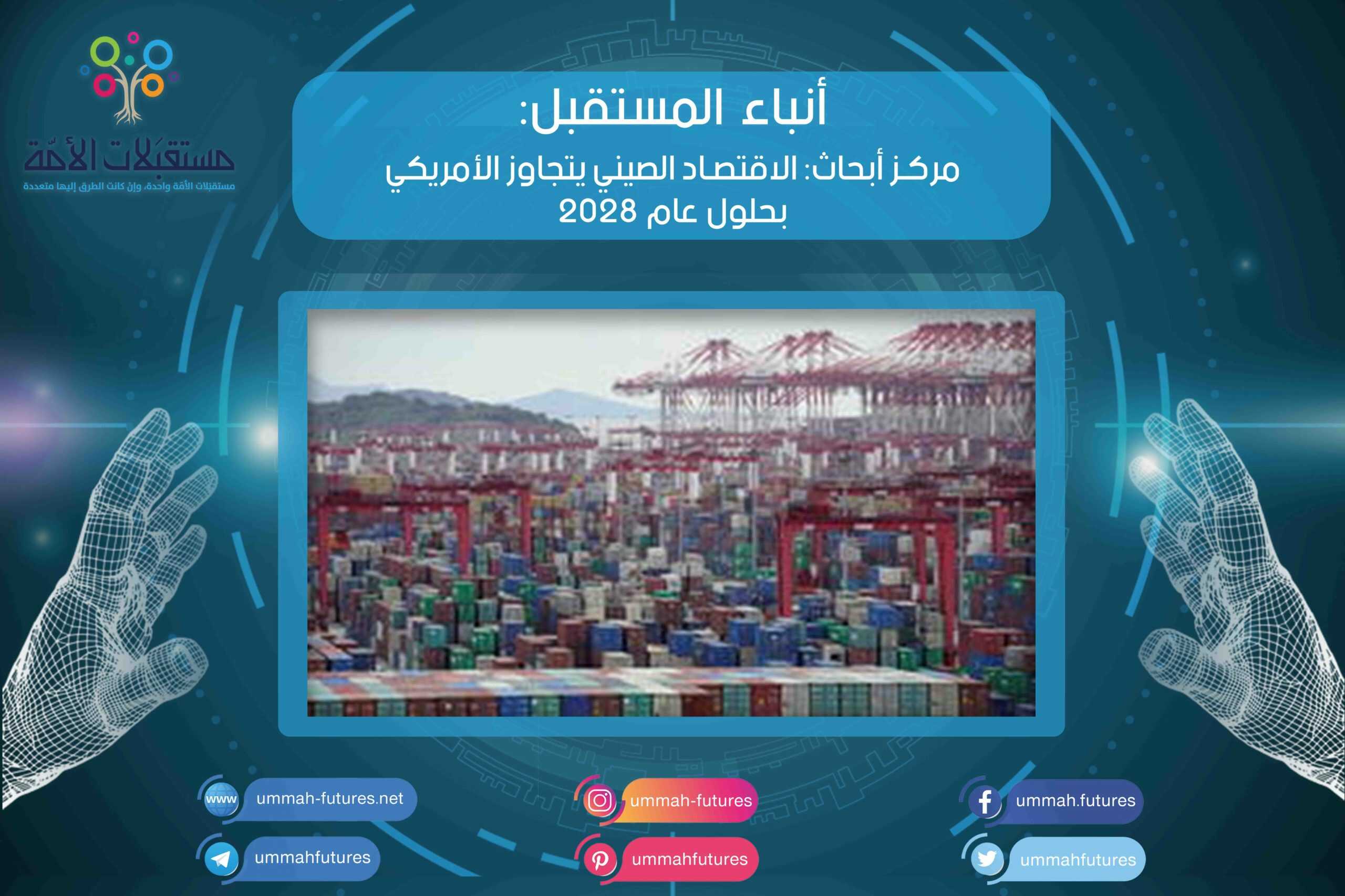 مركز أبحاث: الاقتصاد الصيني يتجاوز الأمريكي بحلول عام 2028