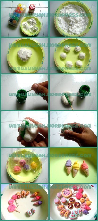 Bahan lunak buatan adalah sesuatu yang diolah manusia dengan menggunakan bahan kimia dan paduannya, bukan asli dari alam, untuk mendapatkan efek duplikasi bahan alam. Clay Ummu Aliyyah Ath Thabrani