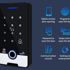 Smart waterproof keypad  wifi fingerprint door biometric access control system products