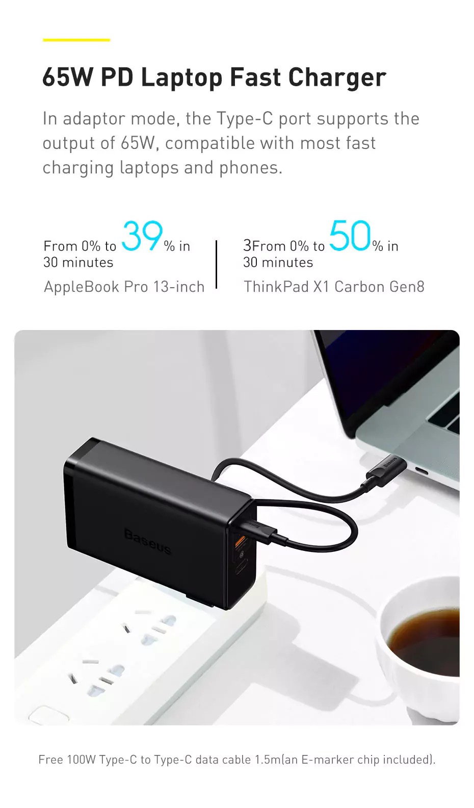 Baseus Power Station 4 87W 10000mAh Power Bank and Adapter