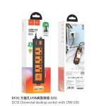 Hoco DC31 2USB 3AC 2500W Power Socket