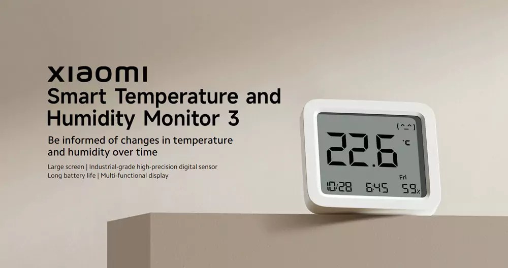 Xiaomi Mijia Smart Temperature and Humidity Monitor 3