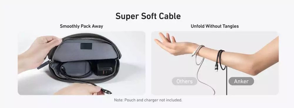 Anker 240W USB-C to USB-C Upcycled-Braided Cable