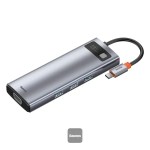 Baseus Metal Gleam Series 9 in 1 Multifunctional Type-C HUB Docking Station