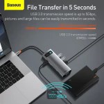 Baseus Metal Gleam Series 9 in 1 Multifunctional Type-C HUB Docking Station