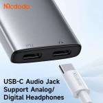 Mcdodo CA-5570 2-in-1 USB-C to Dual USB-C Audio Adapter