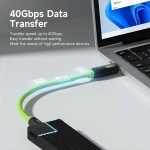 Hagibis 240W 8K@60Hz USB-C to USB-C Braided Cable 40Gbps USB 4 With LED Display