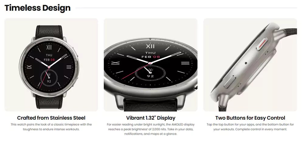 Amazfit Active 2 Round Smart Watch
