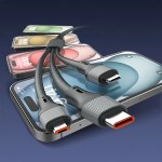 LDNIO LC97U 3 in 1 100W Fast Charging Cable