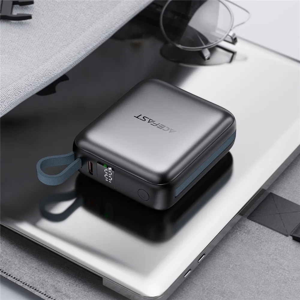 ACEFAST M23 10000mAh 22.5W Fast Charging Power Bank Built-In Dual Cables