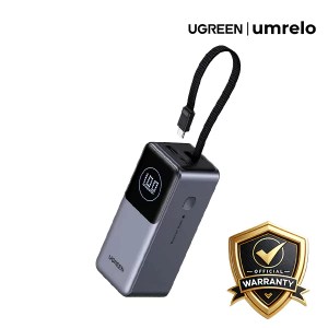 UGREEN PB723 130W 20000mAh Power Bank with Built-in Cable
