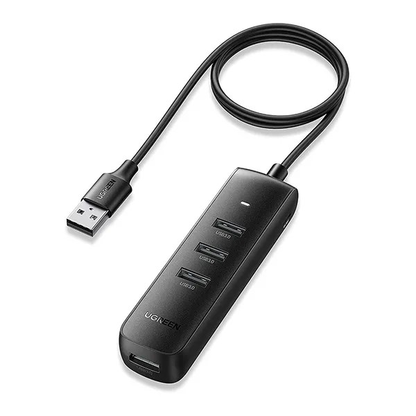 UGREEN USB Hub 4 Ports USB Adapter USB 3.0 Data Transfer Converter 0.5m (20486)