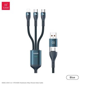XUNDD XDDC-039 5 in 1 100W Fast Charging Cable