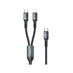 XUNDD XDDC-046 2-in-1 PD 100W Fast Charging Data Cable 1.2M
