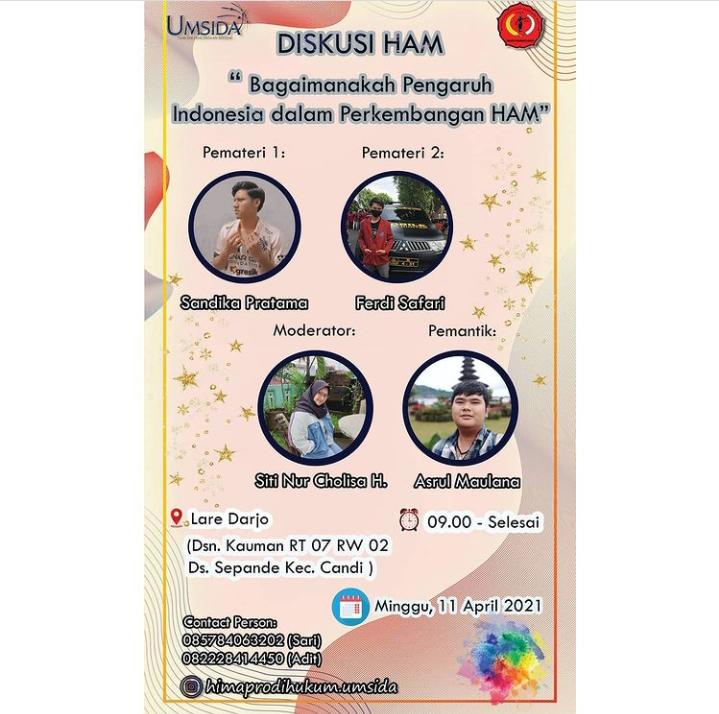 Tanggal 10 desember 1948 adalah tonggak sejarah hak asasi manusia di dunia dengan disahkannya universal declaration of human rights (udhr). Hima Hukum Jelaskan Eksistensi Ham Masa Kini Universitas Muhammadiyah Sidoarjo