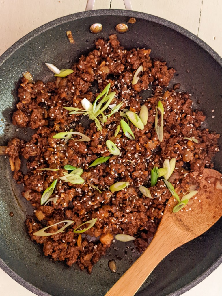 vegetarian bulgogi finished