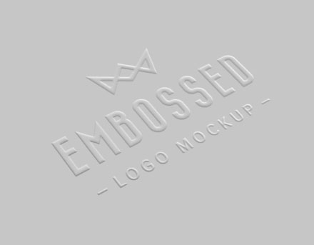 The smart objects make it a breeze to . Free White Embossed Logo Mockup Psd