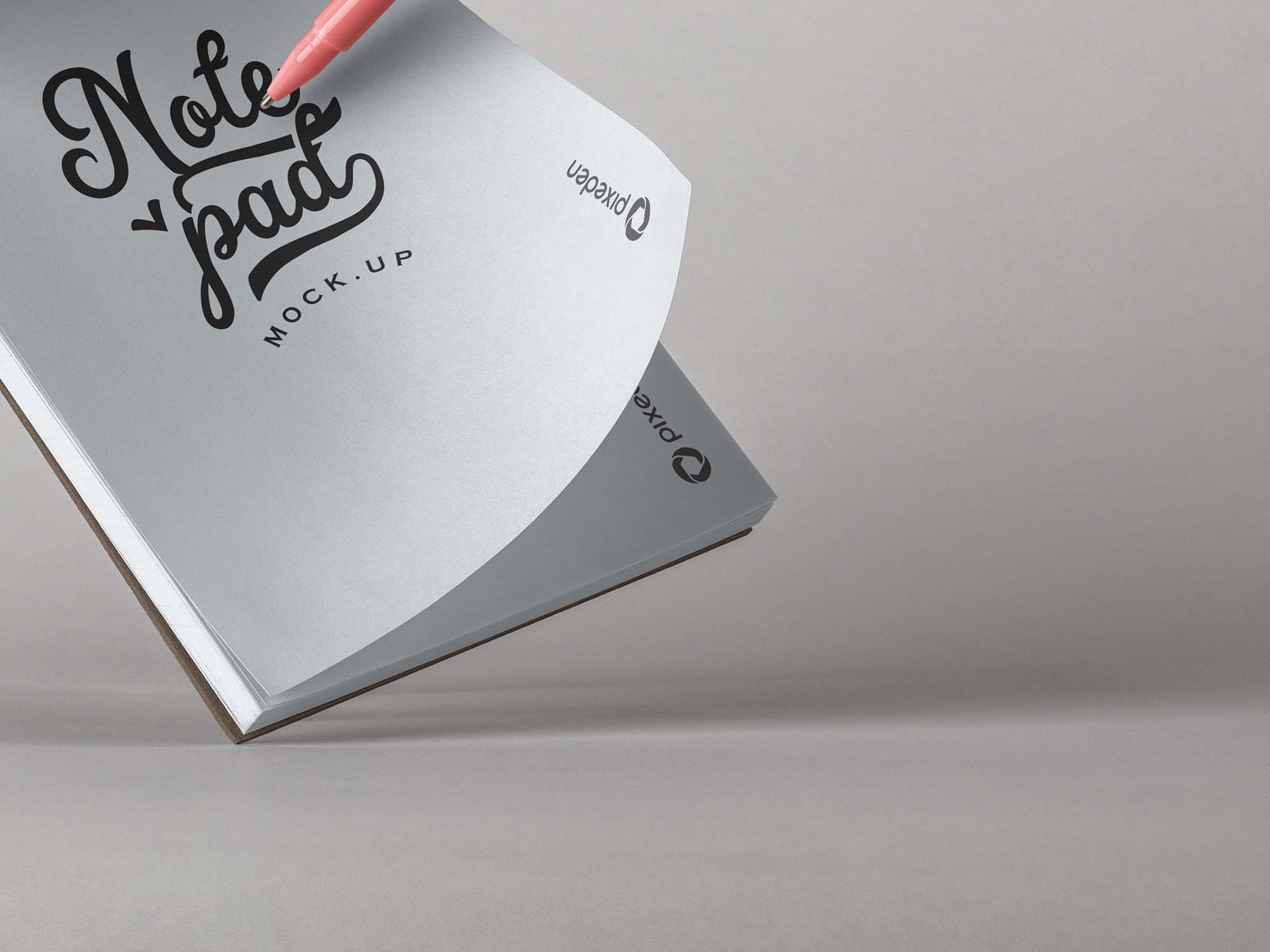 Today, we think let's share with you some different types of mockups that you will surely like for . Free Notepad Mockup Psd