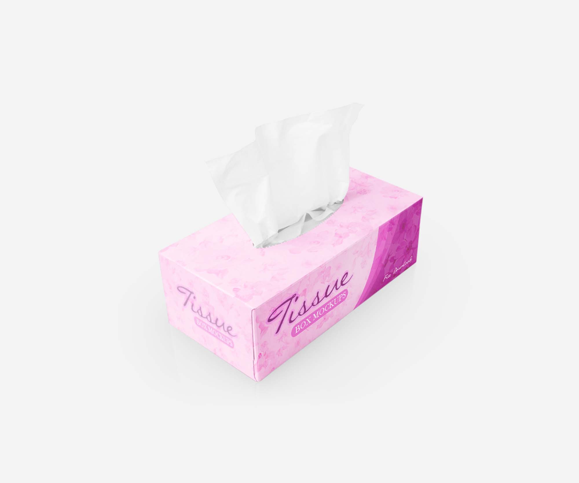 And the best part you do not need psd files or photoshop to make them. Free Tissues Box Mockup Psd
