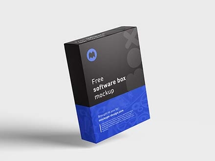 Free Software Box Mockup Psd